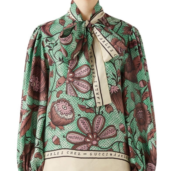 Gucci silk shirt size 36 - Picture 2 of 15